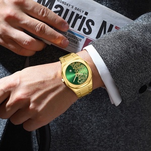 AliExpress Explosions Men's Business Watch Quartz Eco-Friendly Alloy Stainless Steel Band <b>Calendar</b> Fashion Wholesale - Product Image 3