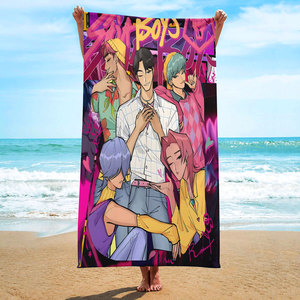 Wholesale Kpop K Pop Demon Hunters <b>Beach</b> <b>Towels</b> Customized Anime Cartoon Print Quick Dry Sand Free <b>Beach</b> <b>Towel</b> - Product Image 4