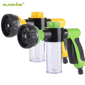 Sunshine - Pistola de água portátil para lavar carros, bico de alta pressão com 3 graus, pulverizador de jato, ferramenta de limpeza e lavagem de jardim, lançador de espuma automática