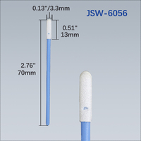 JEJOR JSW-6056 Tige de nettoyage jetable sans peluches à tête en mousse pour salle blanche, pour le nettoyage des circuits imprimés électroniques