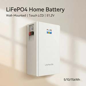 Batterie murale LiFePO4 5kW 15kWh pour stockage d'énergie solaire domestique avec sortie AC - Product Image 5
