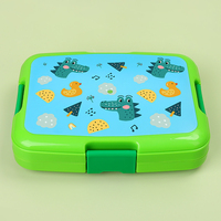 Boîte à lunch bento pour enfants en silicone de qualité alimentaire, chauffable, anti-fuite, compatible micro-ondes, écologique et durable pour l'école