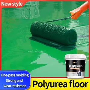 Pintura de piso de poliureia para ambientes domésticos, pintura auto-niveladora para piso de cimento, quarto, reforma