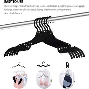 Travel Clothes Hangers Portable Lightweight Folding Clothes Non-Slip Folding Hangers Drying Rack Travel Access - Product Image 5