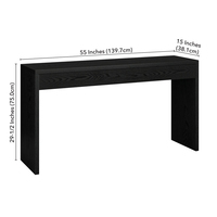Table console de salon en bois noir table console de salon design personnalisé de haute qualité