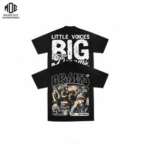 2025 logotipo personalizado Hip Hop largo 100% algodón camisetas 200gsm francés Terry muy desgastado rasgado serigrafía hombres - Product Image 1