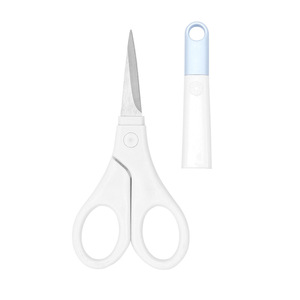 Tijeras para niños con mango de acero inoxidable, hoja recta de 5 pulgadas para cortar papel, uso estudiantil - Product Image 2