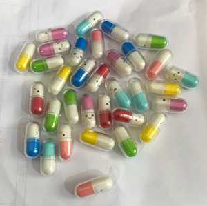 Capsule de message vide Happy Paper Gift Kawaii Love, mini émoticône sourire pilule pour enfants - Product Image 4