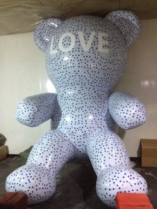 Giocattoli in PVC blu trasparente giocattoli animali gonfiabili con orso orsacchiotto gonfiabile giocattoli da esposizione - Product Image 4