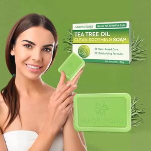 <strong>Best</strong>-selling Smoothing Moisturizing <strong>Antibacterial</strong> Scented Tea Tree Essential Oil Handmade <strong>Bar</strong> <strong>Soap</strong> for Facial Cleaning - Product Image 3