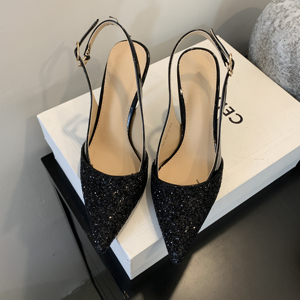 Thin Heel Closed Toe Winter Sandals for Autumn 2025 New Arrival Fashionable All-Match Small Heel <b>Shoes</b> for Women - Product Image 4