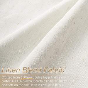 DaiRui all'ingrosso di lusso occhiello oscurante pronto <span class=keywords><strong>per</strong></span> il doppio strato di tenda <span class=keywords><strong>per</strong></span> soggiorno set - Product Image 4