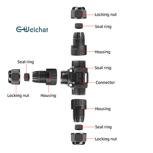 EW-M25T 2poles3poles M25 IP20 ngoài trời đèn LED kết nối ttype khối thiết bị đầu cuối <span class=keywords><strong>3</strong></span> dây dẫn nhẹ Lũ lụt ánh sáng IP68 kết nối không thấm nước - Product Image 4