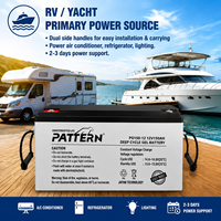 Batterie Gel 12V 100Ah 200Ah Certifiée ISO9001, Sans Entretien, à Cycle Profond, pour Système Solaire