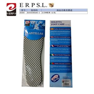 ERP Soletta Foot Care Insoles 35-45 Antimicrobial Support - Product Image 1