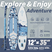 ITAOSTAR Adventure 2025 Nouveau Design Personnalisable Planche de Stand Up Paddle Gonflable Portable avec Système à 5 Ailerons pour Lacs et Rivières