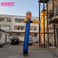 Danseur gonflable publicitaire pour lavage de voitures, Sky Dancer gonflable pour événements et fêtes