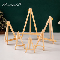 Mini Trípode Panwenbo para Niños y Estudiantes, Caballetes de Mesa para Arte y Manualidades, Caballetes de Mesa de Madera