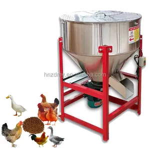 Stainless steel100-300kg grain crushing feed mixer vertical poultry animal chicken feed mixer