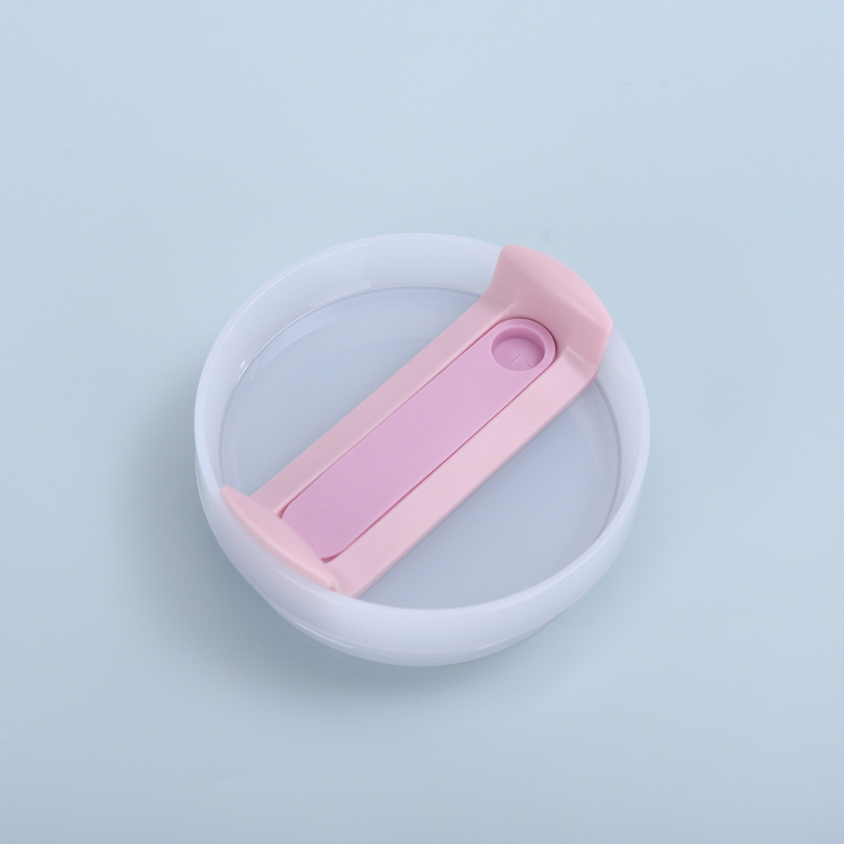 Corps principal blanc laiteux - pièce rose - silicone violet