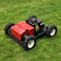 Tondeuse à gazon télécommandée 9HP 4x4 à essence, largeur de coupe 550 mm, pour pentes, vergers et jardins