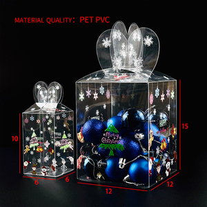 Gấp <span class=keywords><strong>Acetate</strong></span> rõ ràng rPet PVC hộp trong suốt gấp hộp nhựa cho nến Ngày Valentine hộp vật nuôi - Product Image 3