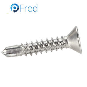 Vis plates autoperceuses Acier au carbone Acier inoxydable Finition zinguée DIN7504P Système de mesure métrique en pouces M4 10mm en boîte - Product Image 1