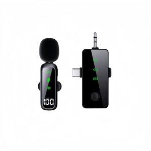 New T20 hiển thị kỹ thuật số không dây Clip-on Microphone tiếng ồn hủy bỏ Mini Mic cho điện thoại di động live streaming & ghi âm ngoài trời - Product Image 5