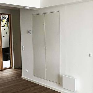 Fengze personalizado profesional blanco independiente Stealth ático apartamento Hotel gran conducto pared fuego cerradura Panel de Acceso puerta - Product Image 4