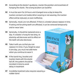 5000 pcs/box Consommables Dentaires Utilisation Orthodontique Différents Modèles Bandes Élastiques Dentaires - Product Image 6