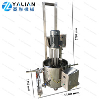 Homogénéisateur-mélangeur-disperseur hydraulique pneumatique à levage par engrenages à cisaillement élevé avec moteur pour le traitement chimique