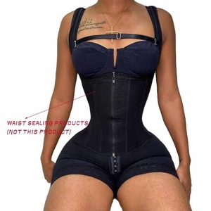 Fajas Colombianas OEM para Mujer, Prenda Moldeadora con Compresión y Levantamiento <span class=keywords><strong>de</strong></span> Cadera, Pecho Abierto, Tirantes Anchos Ajustables, Bodyshaper para Mujer - Product Image 3