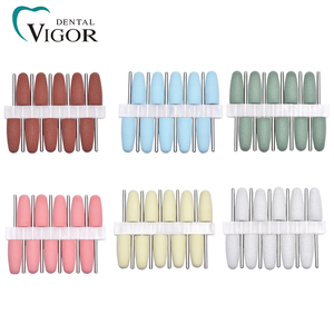 Embouts de polissage en silicone pour perceuse dentaire, ensemble de têtes de ponçage en caoutchouc de silicone HP - Product Image 1