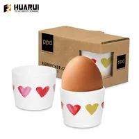 Fabrika özel seramik kahvaltı paskalya yumurta şekli bardak paskalya yumurta bardak tutucu dekoratif tavuk yumurta tutucu