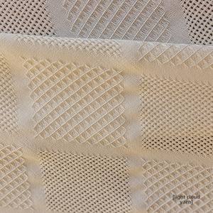 <span class=keywords><strong>Cortinas</strong></span> de gasa crema francesa <span class=keywords><strong>para</strong></span> balcón, <span class=keywords><strong>ventanas</strong></span> de Bahía, transmisión de luz, patrón plisado de arena semisombreado opaco - Product Image 6