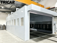 Système complet de peinture en poudre TRICAR avec cabine de pulvérisation et four de cuisson – Équipement professionnel de peinture en poudre pour substrats métalliques