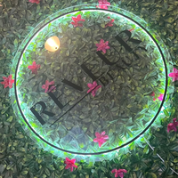 Letrero de Letras Personalizables LED de Acero Inoxidable Retroiluminado para el Hogar y Empresas, Uso en Interiores y Exteriores