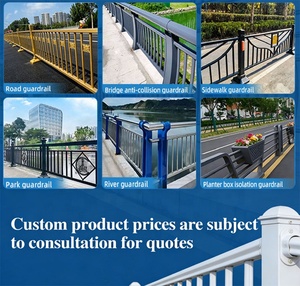 Barandilla de Seguridad Vial para Exteriores, Diseño Artístico para Puentes, Barrera Peatonal con Canastas para Flores, Acero Galvanizado, Fácil de Montar, Suministro de Fábrica - Product Image 6