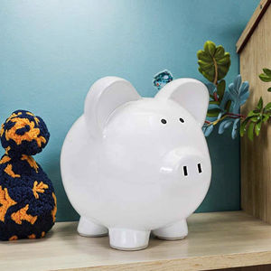 सेरामिक बड़े सफेद कबूतर बैंक बचत के लिए सुरुचिपूर्ण मनी बॉक्स - Product Image 3