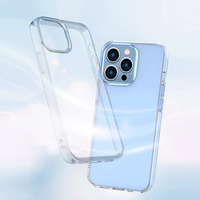 Coque transparente ultra-fine pour iPhone 14 15 16 17 Pro Max, coque arrière en silicone TPU souple transparente pour iPhone 14