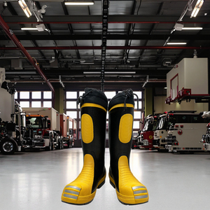 Giày cứu hỏa cao su chịu lực, chống thấm OBM, mũi thép gia cường, bảo vệ an toàn và thoải mái cho bàn chân - Product Image 6