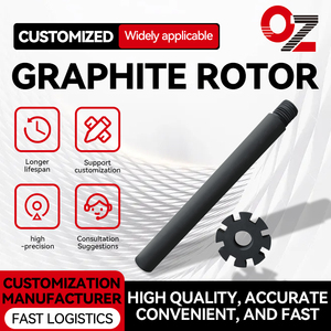 Tùy chỉnh <span class=keywords><strong>Graphite</strong></span> <span class=keywords><strong>rotor</strong></span> cho nhôm degassing máy nhôm degassing <span class=keywords><strong>rotor</strong></span> <span class=keywords><strong>Graphite</strong></span> <span class=keywords><strong>rotor</strong></span> và trục - Product Image 5