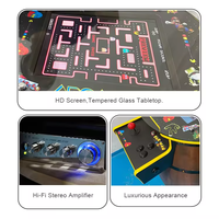 Machine d'arcade à pièces pour 2 joueurs, baril à vin personnalisé de 19 pouces, jeux rétro classiques, table d'arcade en forme de baril, armoire