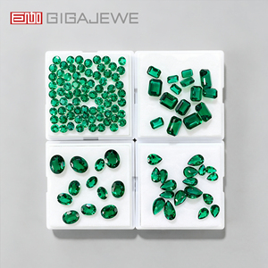 Изумруды GIGAJEWE Vivid Green, выращенные в лаборатории, свободные камни, круглые, овальные, грушевидные, оптом, синтетические драгоценные камни для изготовления ювелирных изделий - Product Image 2