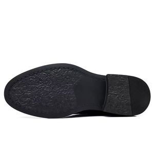 Black Genuine Leather Oxford <b>Dress</b> Shoes Pointed Toe Lace-Up Anti-Slippery <b>Rubber</b> Outsole All Seasons Office & Career - Product Image 4