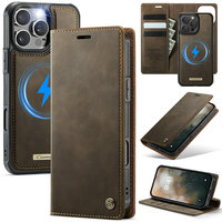 Étui de chargement sans fil CaseMe pour iPhone 18 Pro Max, étui 2 en 1 avec porte-cartes pour iPhone 16 Pro Max, 14, 13, coque portefeuille pour iPhone 18 Pro Max