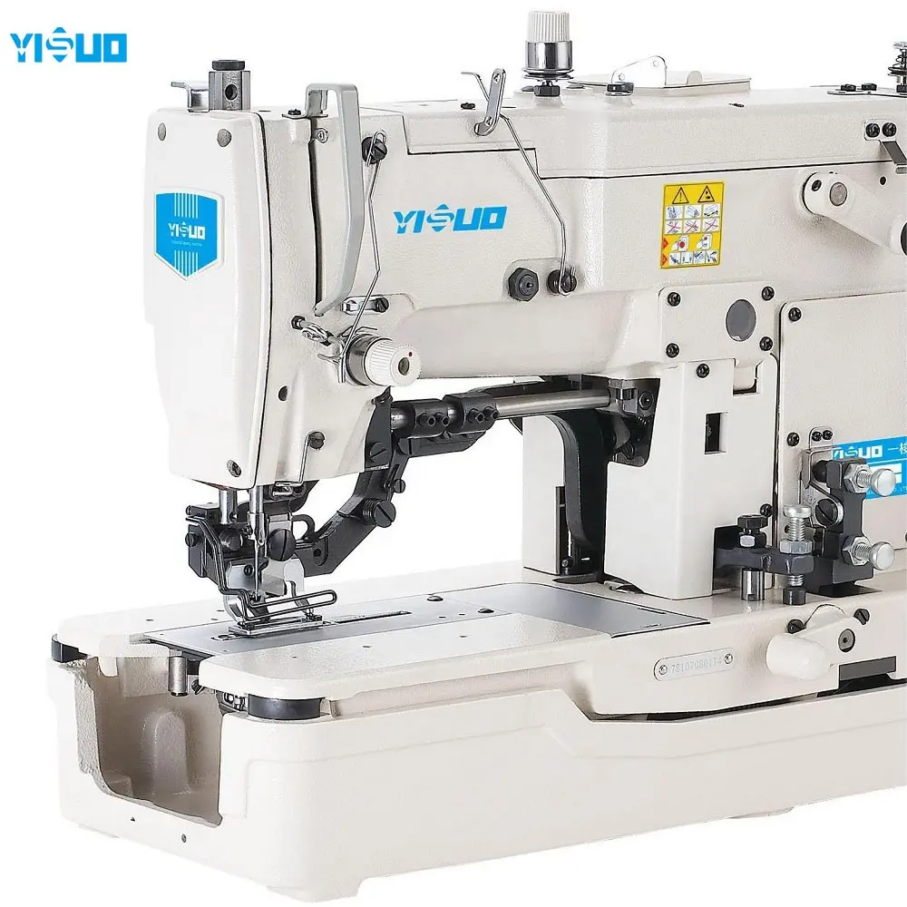 YS-781 כונן ישיר במהירות גבוהה לחצן ניתוב מכונת תפירה עבור חומרי סריגה