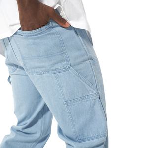 Wholesale <b>Men's</b> Solid Double Knee <b>Work</b> <b>Jeans</b> Denim Painter Pants Custom Carpenter <b>Jeans</b> Cargo Pants <b>Men's</b> <b>Jeans</b> - Product Image 5