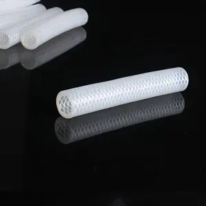 Tuyau d'air en caoutchouc de Silicone tressé, tube de silicone renforcé à haute pression, de qualité alimentaire, 12mm