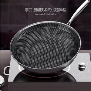 Stainless Steel Nonstick Frying Pan Round 12 Inch Induction Compatible Household Use - Product Image 4